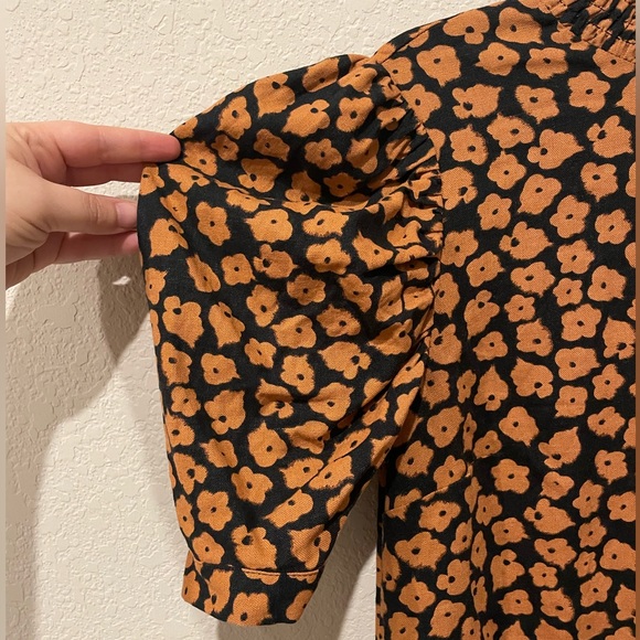 Who What Wear Puff Short Sleeve Ruffle Mini Dress SZ Small - Picture 5 of 10